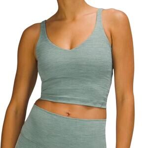 Lululemon Tidewater Teal Green Align V Neck Tank Top Workout/Gym/Pilates 6